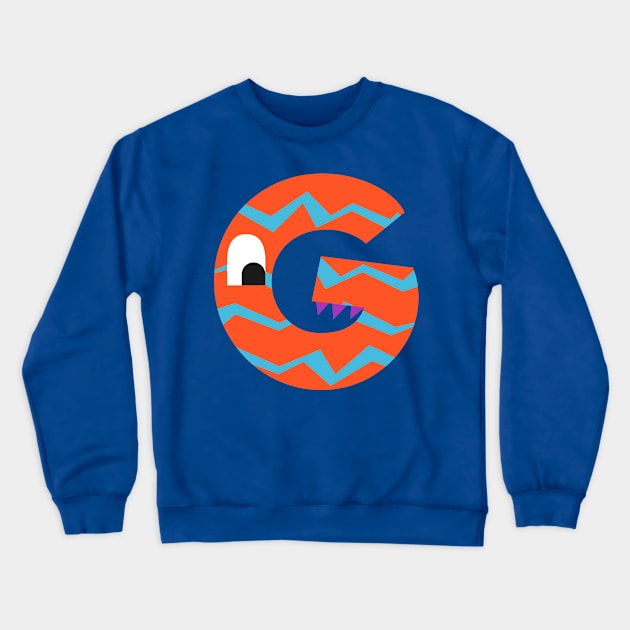 G Letter Crewneck Sweatshirt by Mako Design 